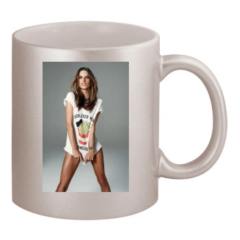 Alessandra Ambrosio 11oz Metallic Silver Mug