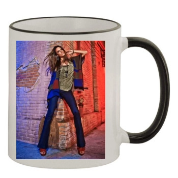 Alessandra Ambrosio 11oz Colored Rim & Handle Mug