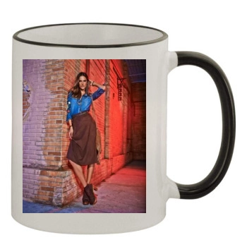 Alessandra Ambrosio 11oz Colored Rim & Handle Mug