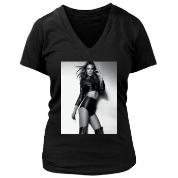 Alessandra Ambrosio Women's Deep V-Neck TShirt