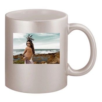 Alessandra Ambrosio 11oz Metallic Silver Mug