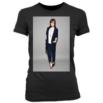 Alexis Bledel Women's Junior Cut Crewneck T-Shirt