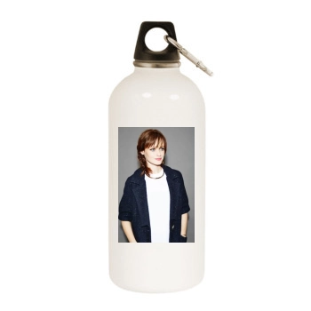 Alexis Bledel White Water Bottle With Carabiner