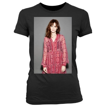 Alexis Bledel Women's Junior Cut Crewneck T-Shirt