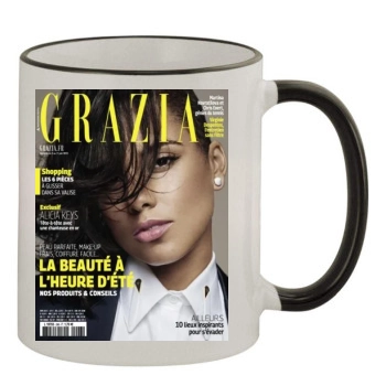 Alicia Keys 11oz Colored Rim & Handle Mug