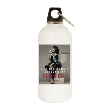 Alicia Keys White Water Bottle With Carabiner