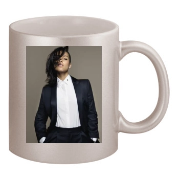 Alicia Keys 11oz Metallic Silver Mug