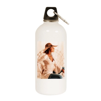 Alicia Keys White Water Bottle With Carabiner