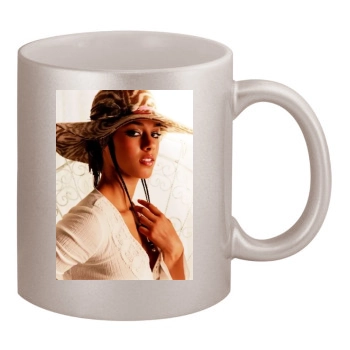 Alicia Keys 11oz Metallic Silver Mug