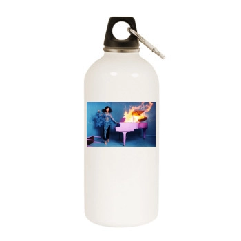 Alicia Keys White Water Bottle With Carabiner