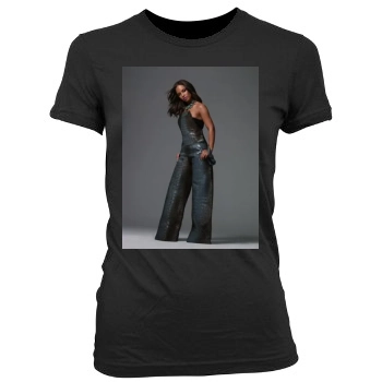 Alicia Keys Women's Junior Cut Crewneck T-Shirt