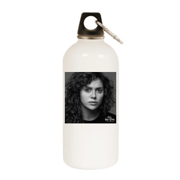 Alyson Stoner White Water Bottle With Carabiner