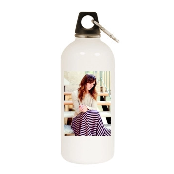 Alyson Stoner White Water Bottle With Carabiner