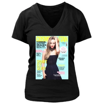 Amanda Seyfried Women's Deep V-Neck TShirt