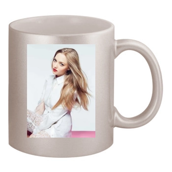 Amanda Seyfried 11oz Metallic Silver Mug