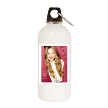 Amanda Seyfried White Water Bottle With Carabiner