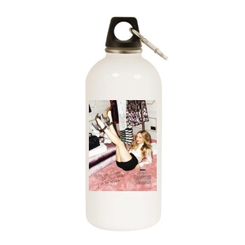 Amanda Seyfried White Water Bottle With Carabiner