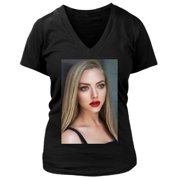 Amanda Seyfried Women's Deep V-Neck TShirt