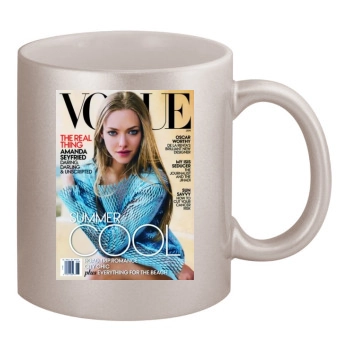 Amanda Seyfried 11oz Metallic Silver Mug