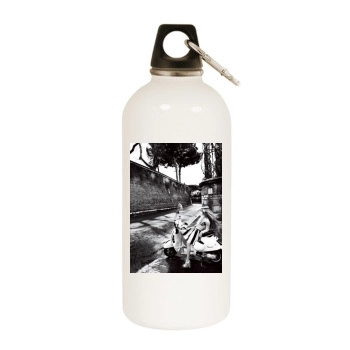 Amanda Seyfried White Water Bottle With Carabiner