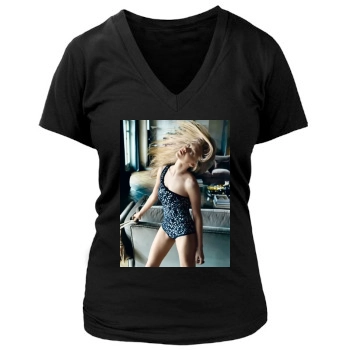 Amanda Seyfried Women's Deep V-Neck TShirt