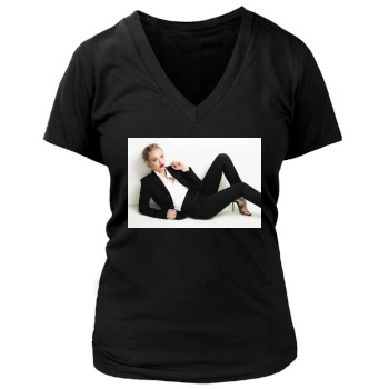 Amanda Seyfried Women's Deep V-Neck TShirt