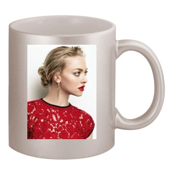 Amanda Seyfried 11oz Metallic Silver Mug