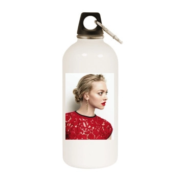 Amanda Seyfried White Water Bottle With Carabiner