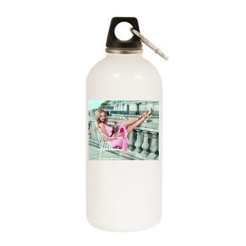 Amanda Seyfried White Water Bottle With Carabiner