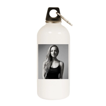 Amanda Seyfried White Water Bottle With Carabiner