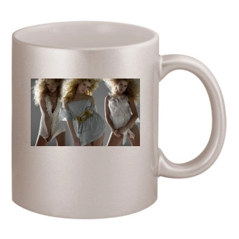 Amber Heard 11oz Metallic Silver Mug