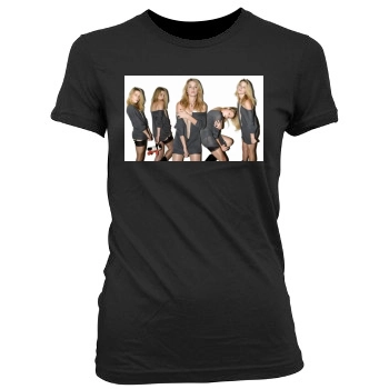 Amber Heard Women's Junior Cut Crewneck T-Shirt