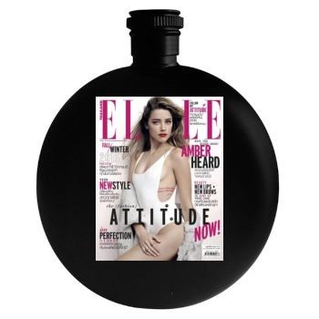 Amber Heard Round Flask