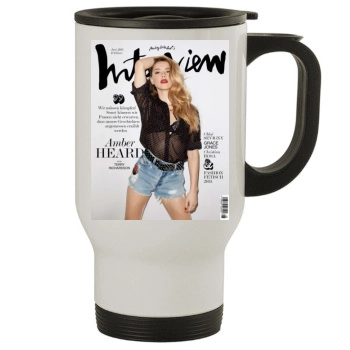 Amber Heard Stainless Steel Travel Mug