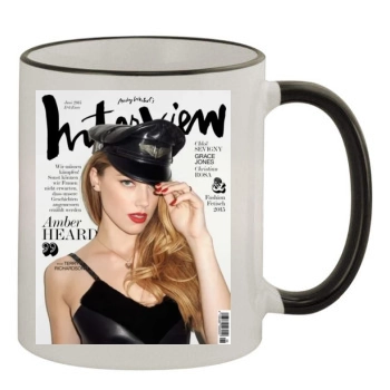 Amber Heard 11oz Colored Rim & Handle Mug