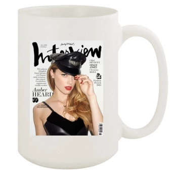 Amber Heard 15oz White Mug