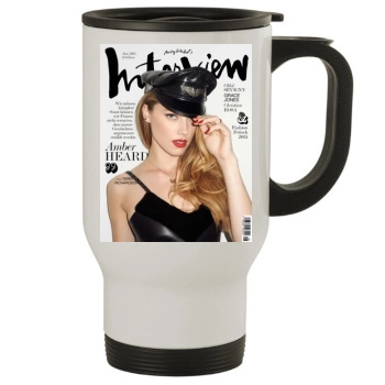 Amber Heard Stainless Steel Travel Mug