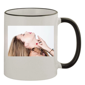 Amber Heard 11oz Colored Rim & Handle Mug