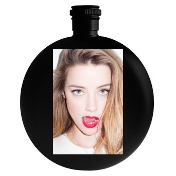 Amber Heard Round Flask