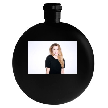 Amber Heard Round Flask