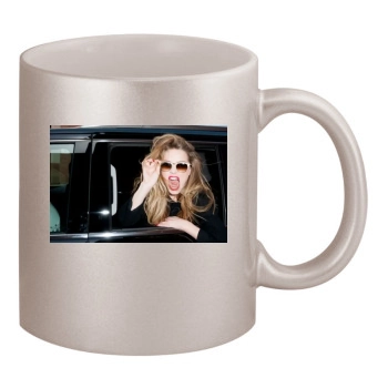 Amber Heard 11oz Metallic Silver Mug