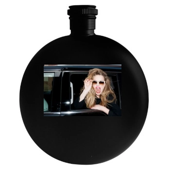 Amber Heard Round Flask