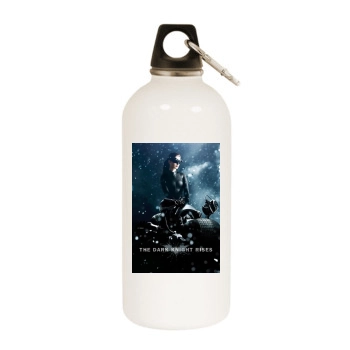 The Dark Knight Rises (2012) White Water Bottle With Carabiner