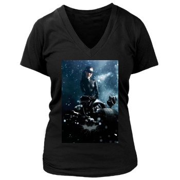 The Dark Knight Rises (2012) Women's Deep V-Neck TShirt