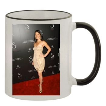 Olivia Munn 11oz Colored Rim & Handle Mug