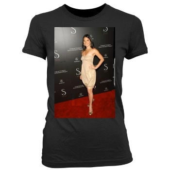 Olivia Munn Women's Junior Cut Crewneck T-Shirt