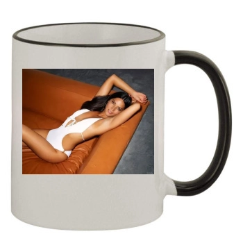 Olivia Munn 11oz Colored Rim & Handle Mug