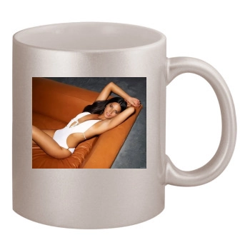 Olivia Munn 11oz Metallic Silver Mug