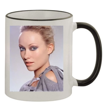 Olivia Wilde 11oz Colored Rim & Handle Mug