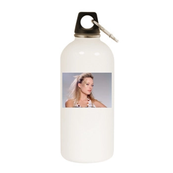 Olivia Wilde White Water Bottle With Carabiner